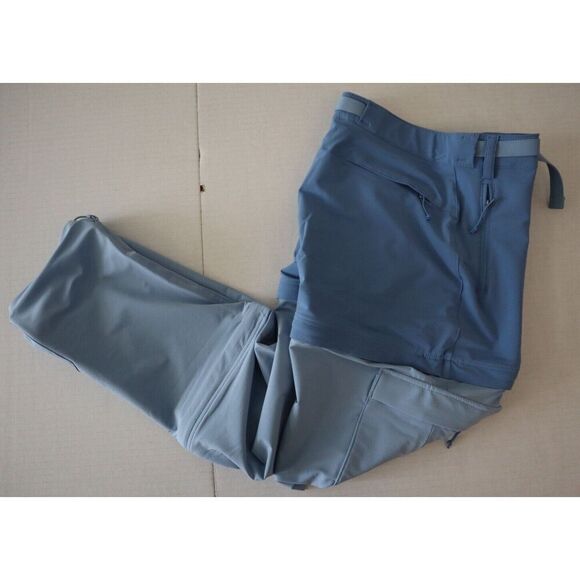 The North Face Women's Sz 0 Indigo Stone Bridgeway Zip 3-in-1 Pants/Shorts - Picture 11 of 13